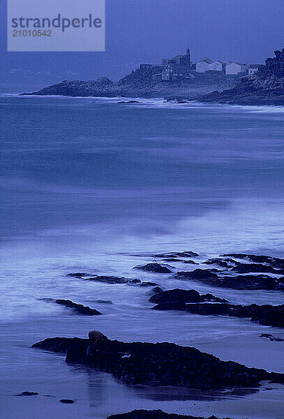 The coast and seas in Galicia  Spain.