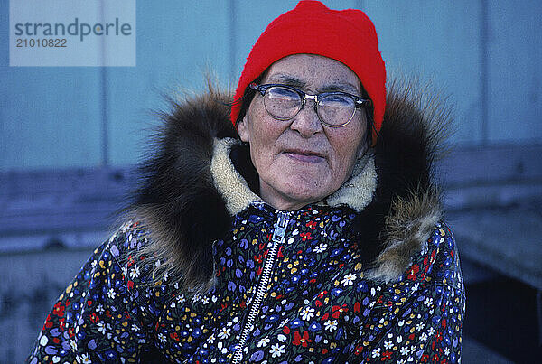 Inuit woman  Alaska  USA.