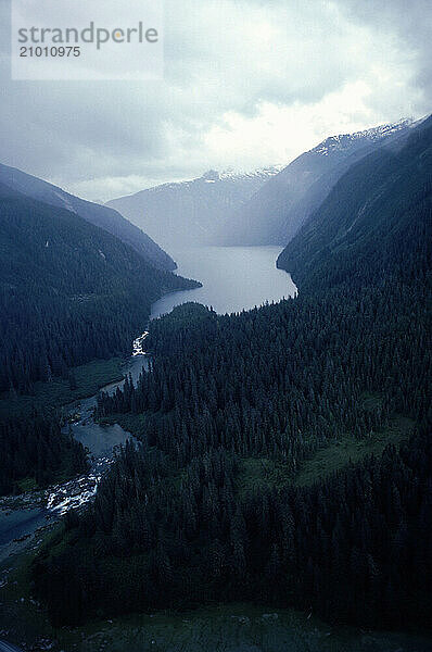 Taku Inlet at Turner Lake  Alaska  USA.