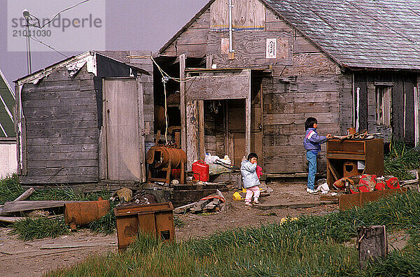 alaska inuit native american small town people north