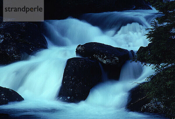 A waterfall  Alaska  USA.