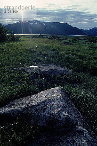 Taku Inlet at Turner Lake  Alaska  USA.