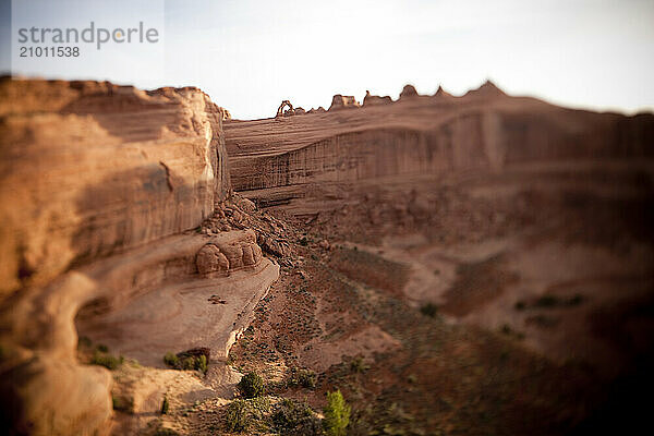 Delicate Arch Viewpoint and Trail  Arches National Park  Utah.