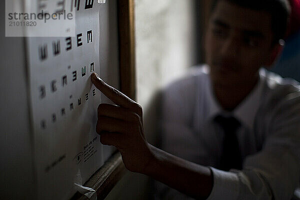 Eye camp screening in Nepal