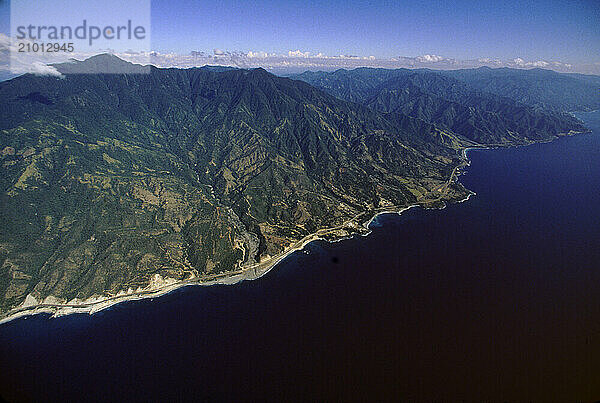 South coast of the Sierra Maestra Mountains  Cuba.