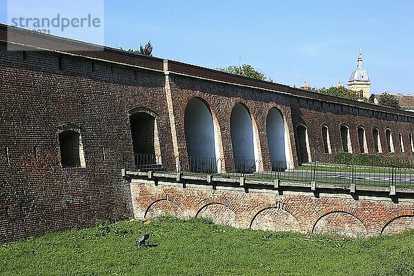 Outer wall of the bastion  fortress  Romania  Banat  Timisoara  Timisoara  Europe