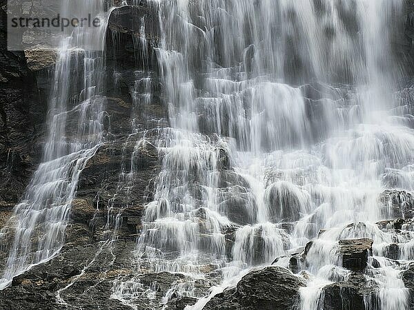 Fossen Bratte waterfall of the river Eikedalselva in Norway