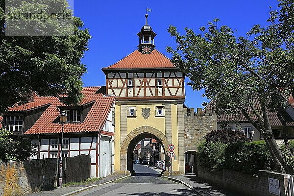 Haßfurter Tor  Hassfurter Tor in Königsberg in Bavaria  Königsberg i.Bay  town in the district of Haßberge  Lower Franconia  Bavaria  Germany  Europe