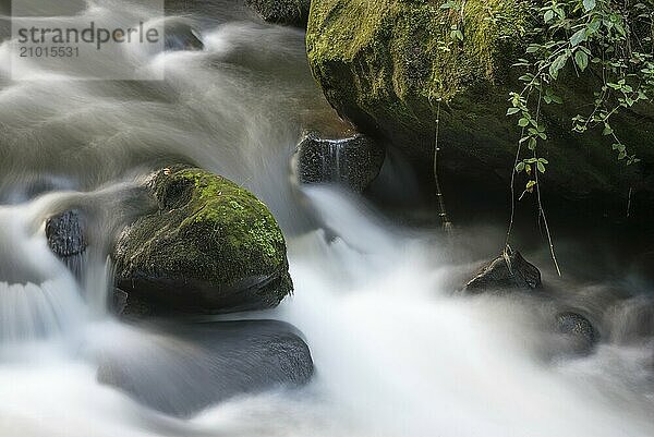 Long exposure of the Wesenitz in Saxon Switzerland