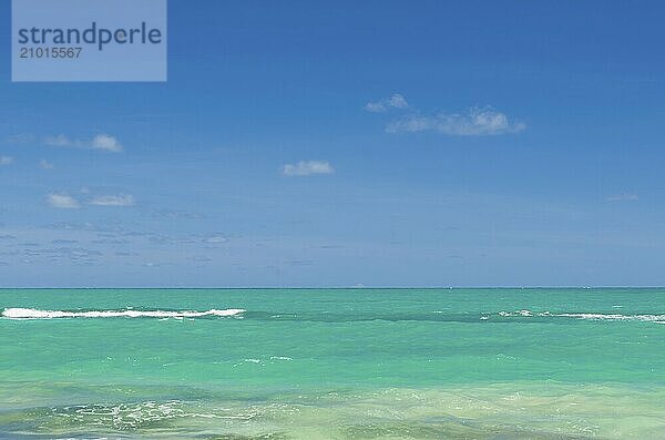 Great sea themed background  beautiful sea with blue water turquoise Caribbean style. Carneiros Beach located in Pernanbuco in Brazil