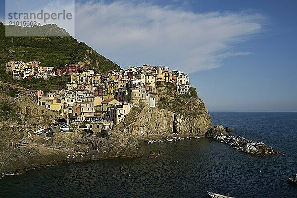 Manarola View at Sunset in Cinque Terre