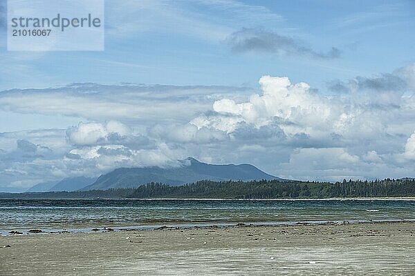 Wickaninnish Beach on the west coast of Vancouver Island Canada