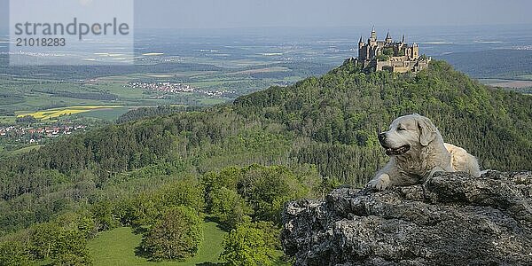 View from the Zeller Horn to Hohenzollern Castle