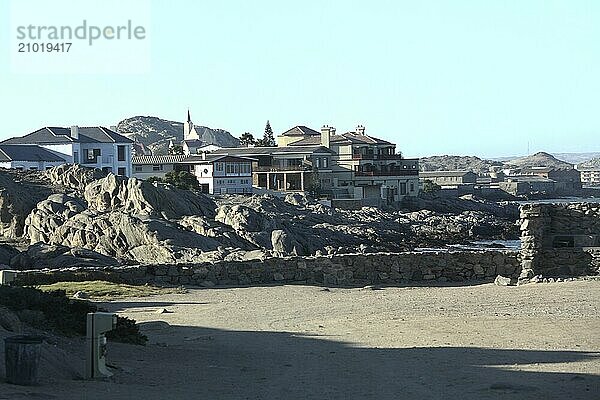 Townscape of Luederitz  Namib Desert  Namibia  Africa