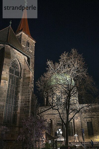 Elisabeth and Jakobskirche  am Abned  Nuremberg  Middle Franconia  Bavaria  Germany  Europe