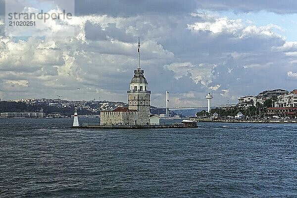 Maiden tower lighthouse in Istanbul Turkey