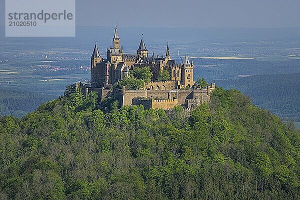 View from the Zeller Horn to Hohenzollern Castle