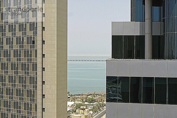 Modern architecture skyscraper buildings in Kuwait