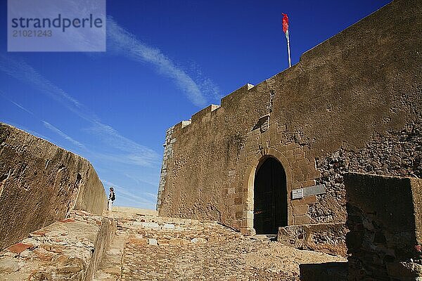 Castle of King Alfonso III in Castro Marim  Algarve  Portugal  Europe