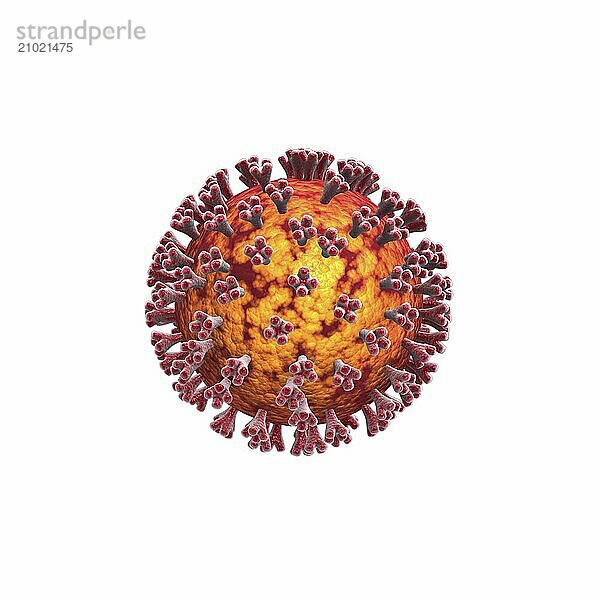 3D illustration of the COVID-19 coronavirus