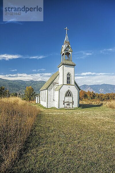 An old abandoned church just south of Creston British Columbia