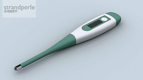 Conceptual image of a digital thermometer