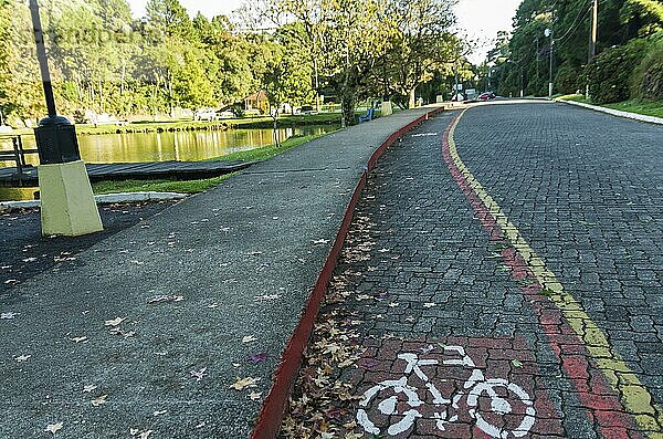 Cycling in São Francisco de Paula  Brazil  great concept of sustainable locomotion  South America