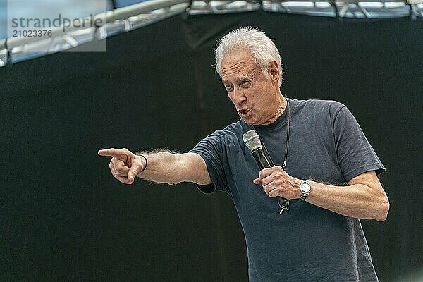 STUTTGART  GERMANY  JUN 29th 2019: Brent Spiner (*1949  actor) at Comic Con Germany Stuttgart  a two day fan convention