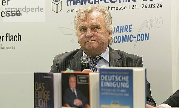 FRANKFURT AM MAIN  Germany  October 22 2023: Günther Krause (*1953  German academic  engineer  politician and businessman) portrait at the 75th Frankfurt Book Fair  Europe