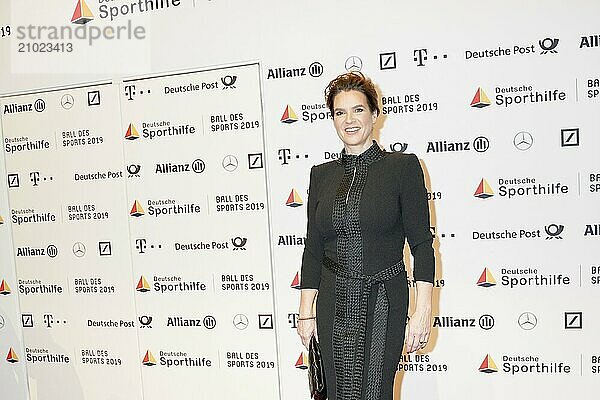 WIESBADEN  Germany  February 2nd  2019: Katarina Witt (*1965  East German figure skater) at Ball des Sports 2019  Europe