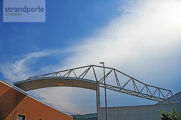 Bridge structure between Facory Building 2 and Facory Building 9  Weil am Rhein  Baden-Württemberg  Germany  Europe