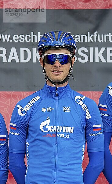 ESCHBORN  GERMANY  MAY 1st 2018: Igor Boev (Gazprom-RusVelo) at Eschborn-Frankfurt cycling race  an annual classic cycling race starting in Eschborn and finishing at Opernplatz in Frankfurt  Germany  Europe