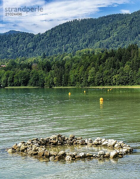 Nature and landscape around Lake Tegernsee  Bavaria  Germany  Europe