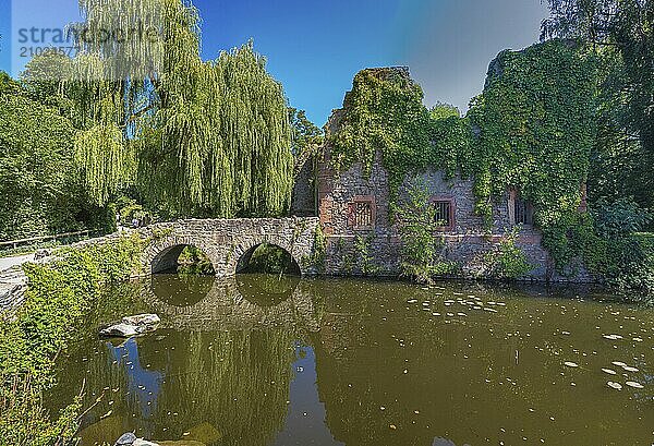 Church ruins of the Holy Sepulchre in Aschaffenburg  Bavaria  Germany  Europe