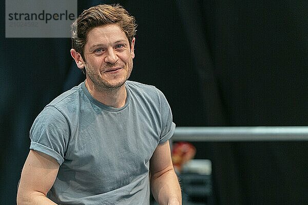 STUTTGART  GERMANY  JUN 29th 2019: Iwan Rheon (*1985  Welsh actor  singer and musician) talks about his experiences in the movie industry at Comic Con Germany Stuttgart  a two day fan convention