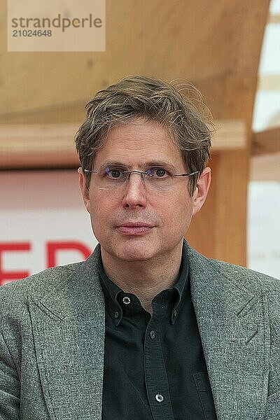 FRANKFURT AM MAIN  Germany  October 21 2023: Daniel Kehlmann (*1975  German-language novelist) at the 75th Frankfurt Book Fair  Europe