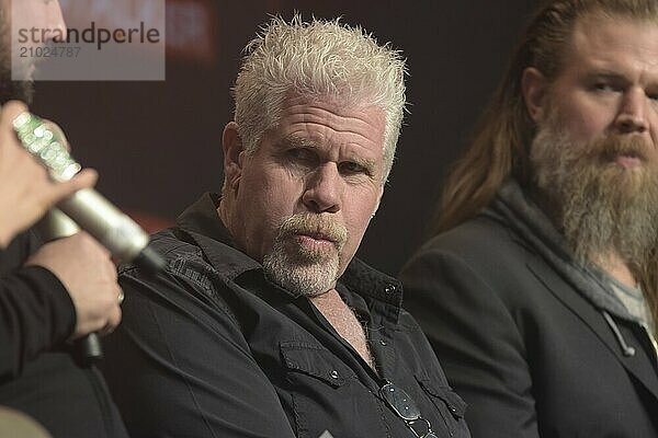 MANNHEIM  GERMANY  MARCH 17: (L to R) Actors  and (The Walking Dead) attend the Walker Stalker Germany convention. (Photo by Markus Wissmann)