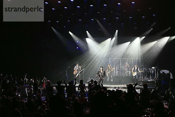 Hard rock band Scorpions at a concert in the Principality of Monaco