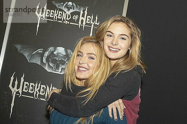 DORTMUND  GERMANY  November 3rd 2018: Saxon Sharbino and Brighton Sharbino at Weekend of Hell 2018  a two day (November 3-4 2018) horror-themed fan convention