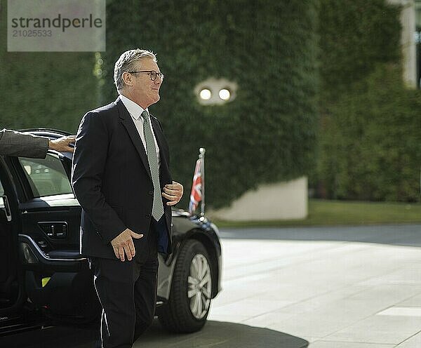 Keri Starmer  Prime Minister of the United Kingdom of Great Britain and Northern Ireland  during a reception at the Federal Chancellery in Berlin  28 August 2024