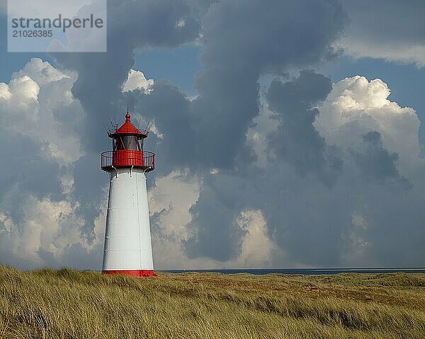 Ellenbogen lighthouse on Sylt Germany