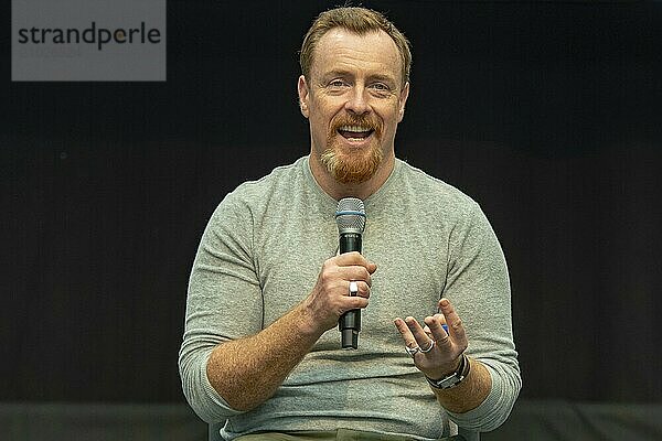 STUTTGART  GERMANY  JUN 30th 2018: Toby Stephens (Black Sails  Lost in Space) at Comic Con Germany Stuttgart  a two day fan convention