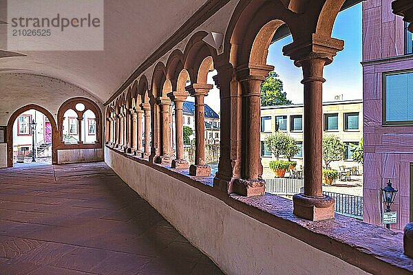 Collegiate Basilica of St Peter and Alexander in Aschaffenburg  Bavaria  Germany  Europe