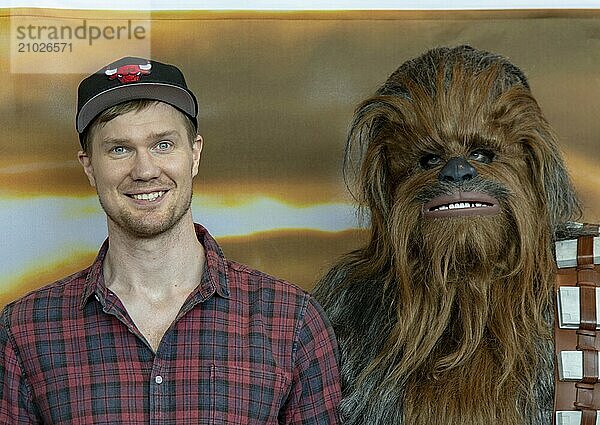 STUTTGART  GERMANY  JUN 30th 2018: Joonas Suotamo (Chewbacca  Star Wars) at Comic Con Germany Stuttgart  a two day fan convention