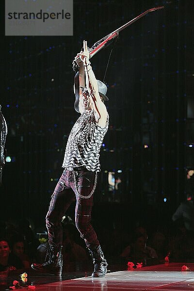 Hard rock band Scorpions at a concert in the Principality of Monaco  here Rudolf Schenker