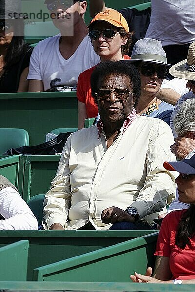 German pop singer Robert Blanco as a spectator at the Rolex Monte-Carlo Masters tennis tournament of the Masters 1000 ATP World Tour  Principality of Monaco