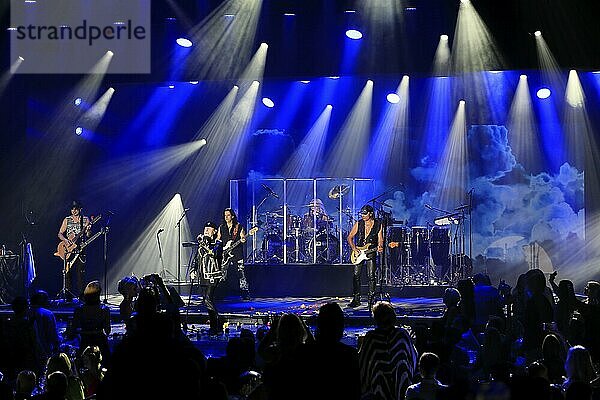 Hard rock band Scorpions at a concert in the Principality of Monaco