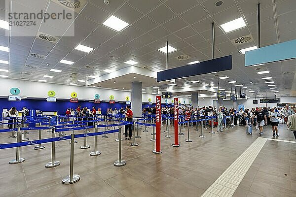 Terminal of Corfu Airport  Greece  Europe