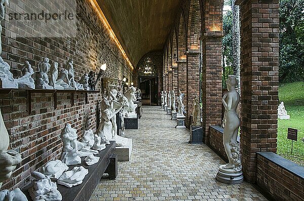 RECIFE  PE  BRAZIL  NOVEMBER 19  2019: The historic architecture of Instituto Ricardo Brennand museum in Recife  Pernambuco  Brazil  South America