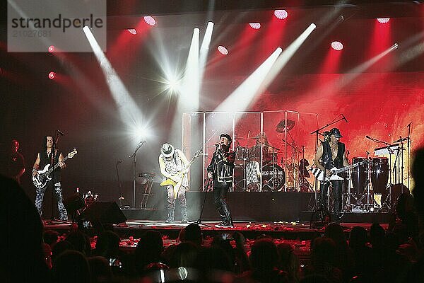 Hard rock band Scorpions at a concert in the Principality of Monaco